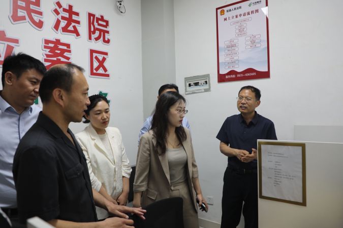 聊城中院副院长杨璐一行到冠县法院调研指导...